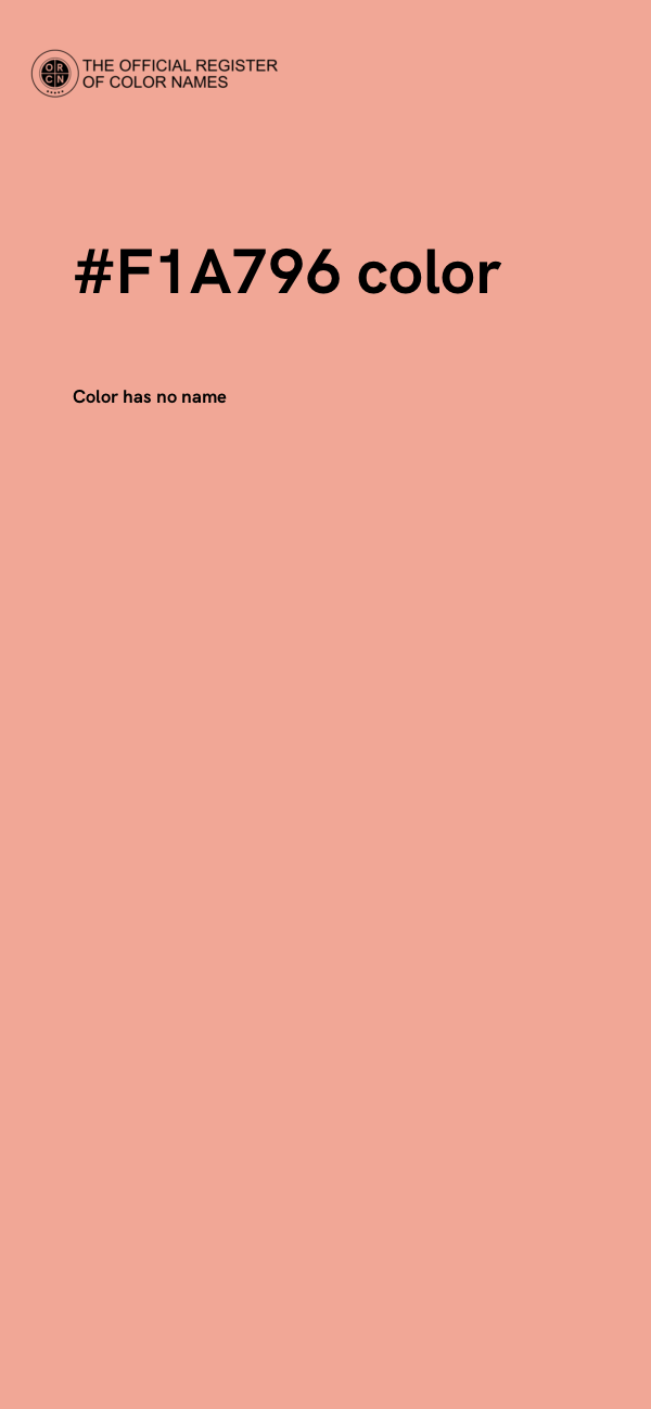 #F1A796 color image