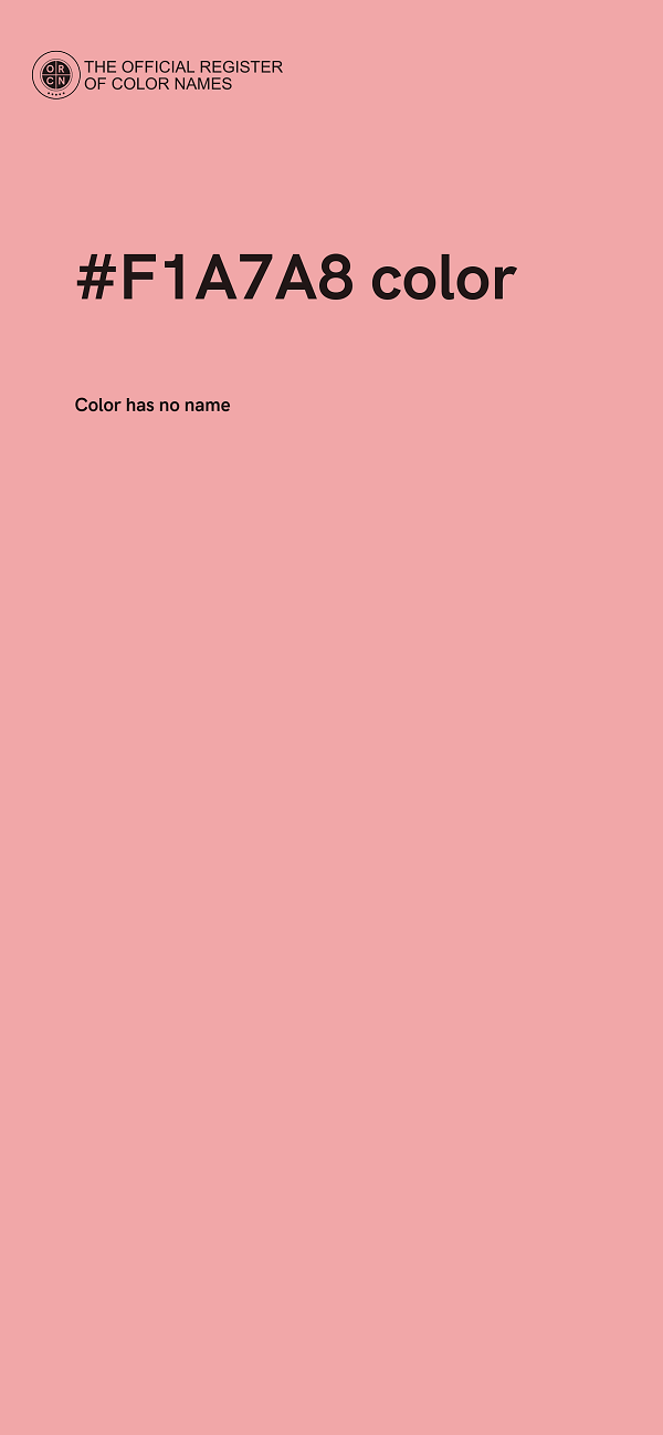 #F1A7A8 color image