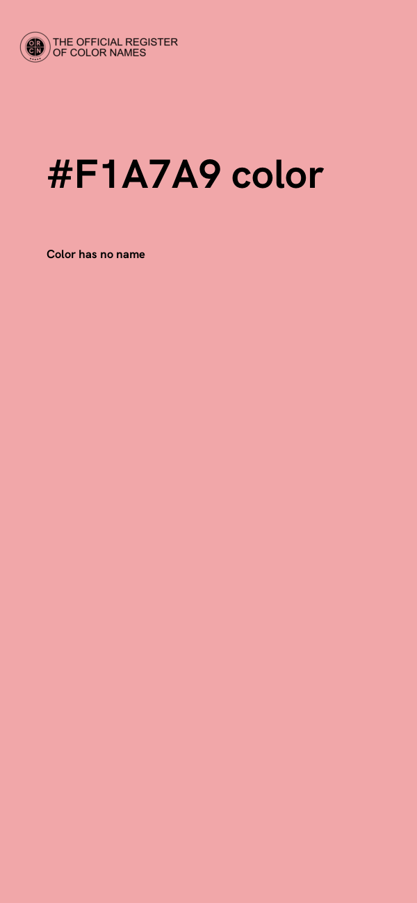 #F1A7A9 color image