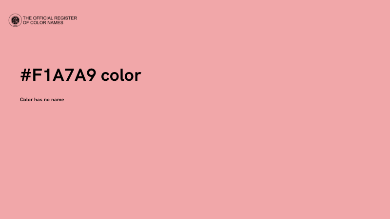 #F1A7A9 color image