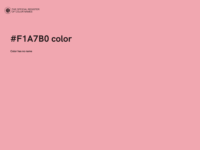 #F1A7B0 color image