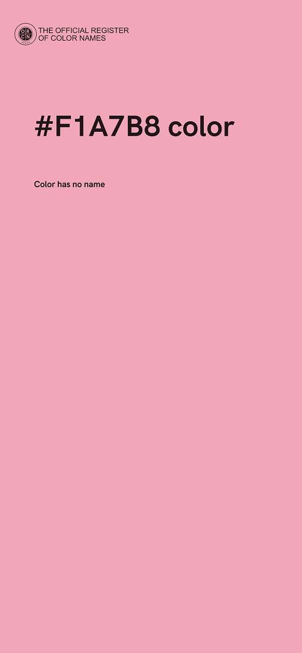 #F1A7B8 color image