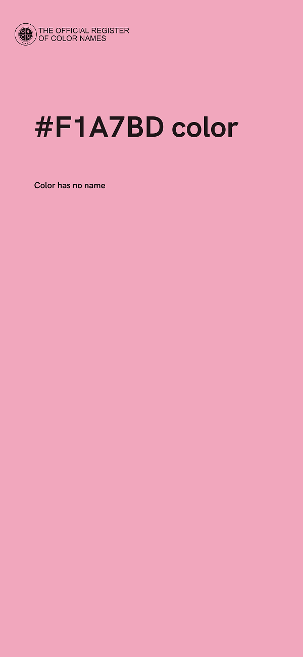 #F1A7BD color image