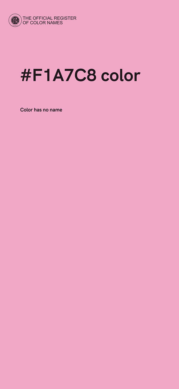 #F1A7C8 color image