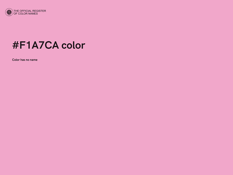 #F1A7CA color image