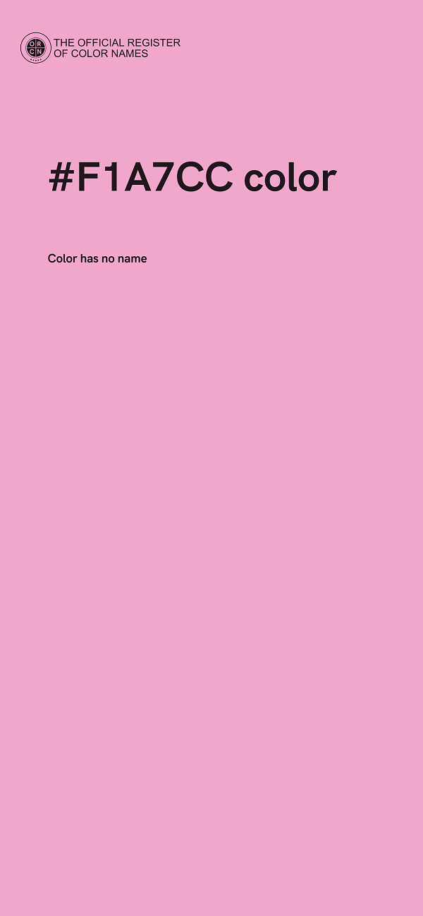 #F1A7CC color image