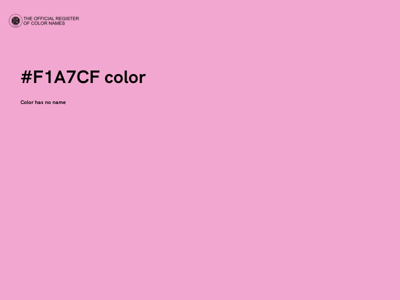 #F1A7CF color image