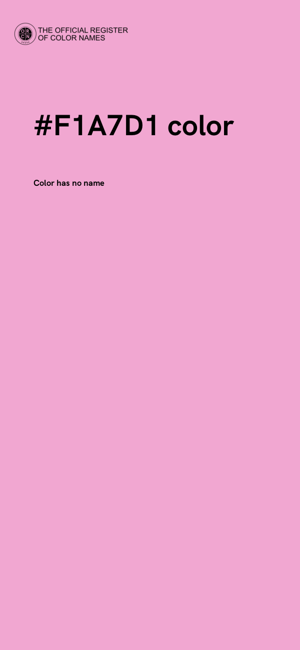 #F1A7D1 color image