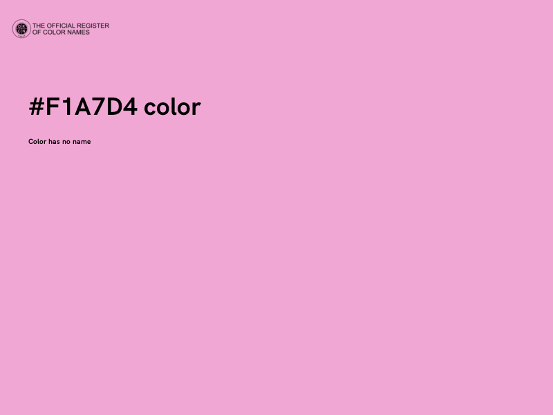 #F1A7D4 color image