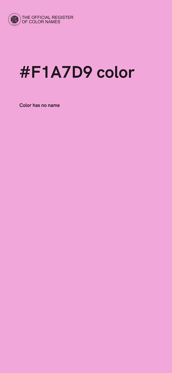 #F1A7D9 color image