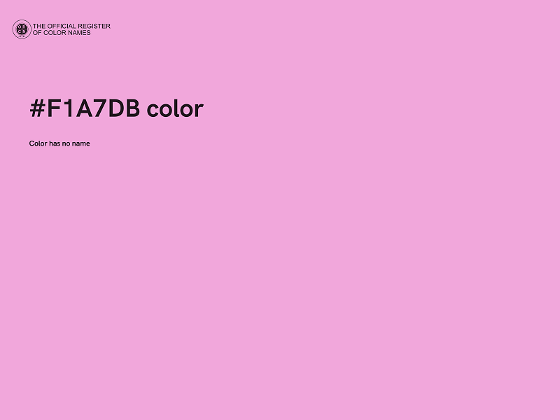 #F1A7DB color image