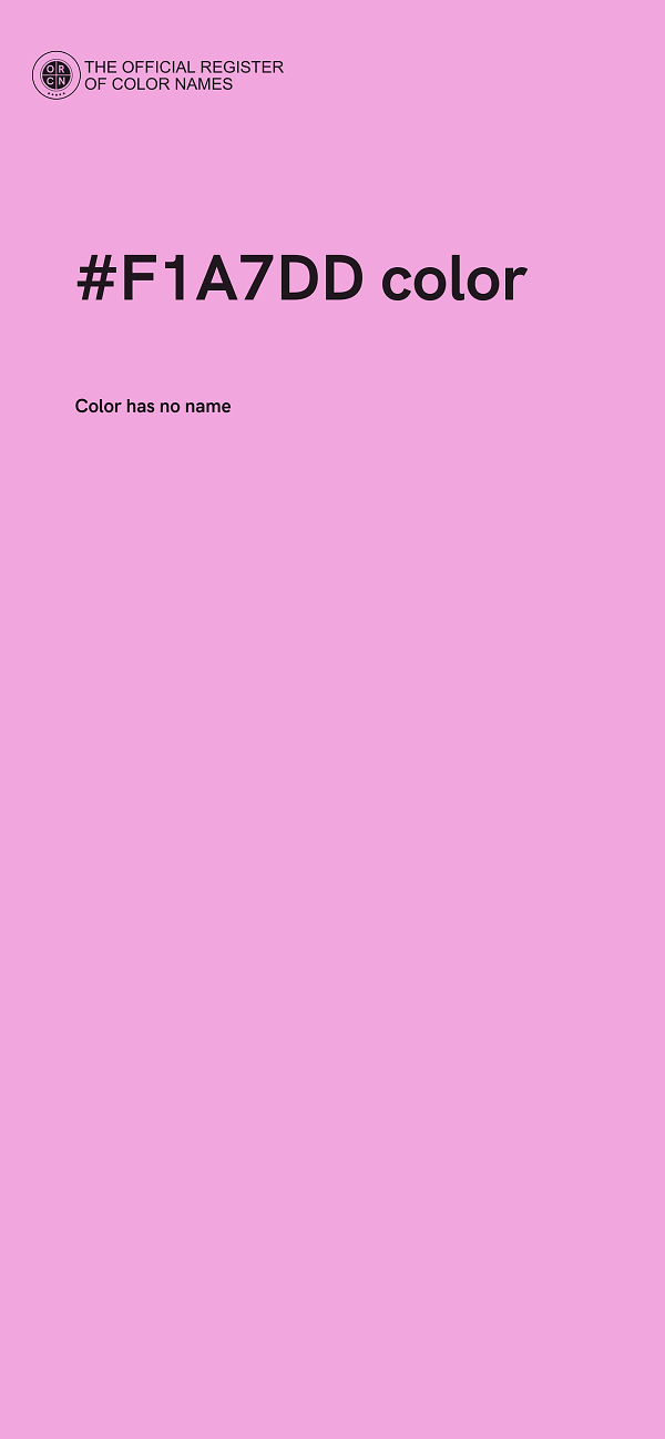#F1A7DD color image