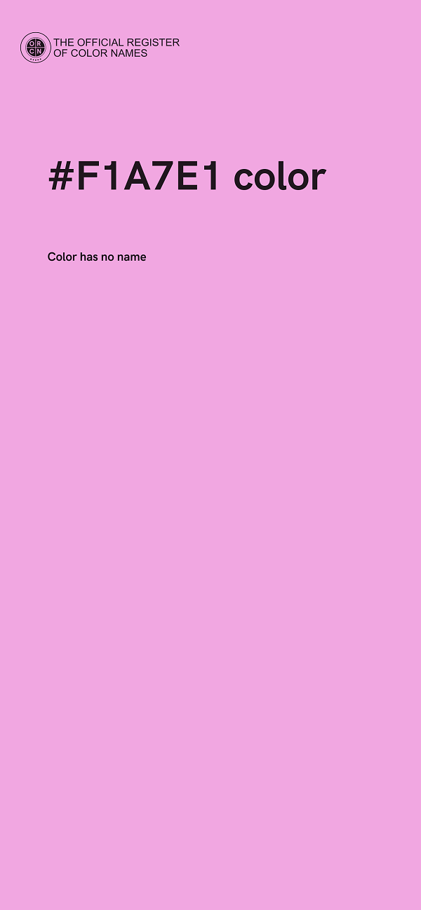 #F1A7E1 color image