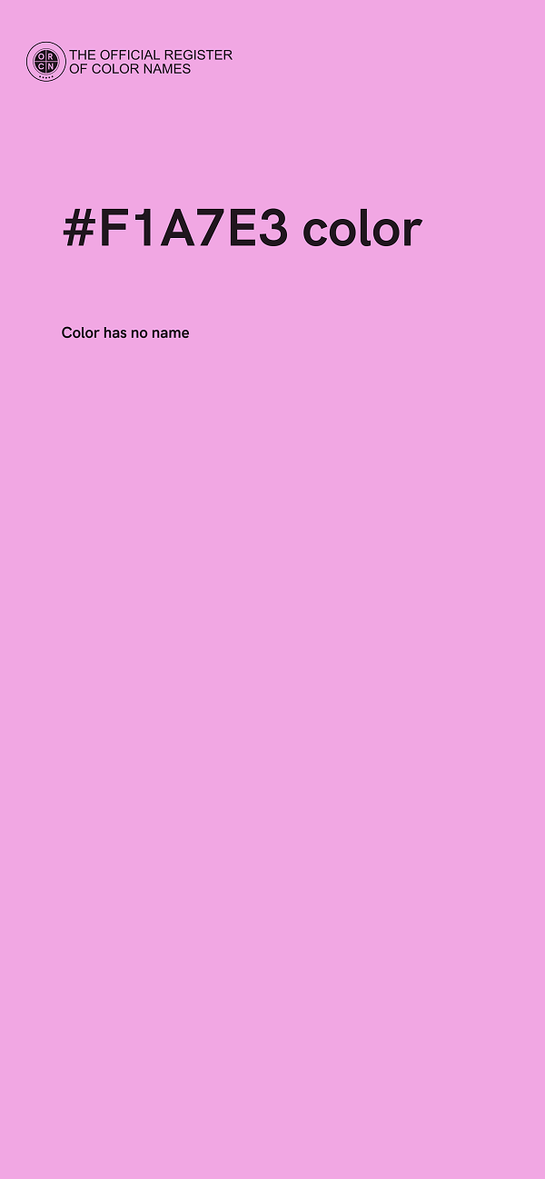 #F1A7E3 color image