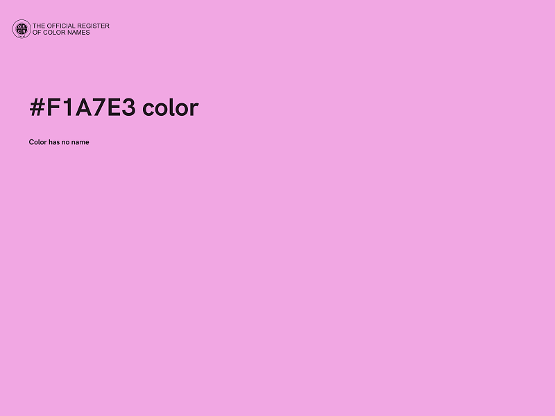 #F1A7E3 color image