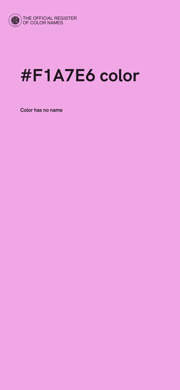 #F1A7E6 color image
