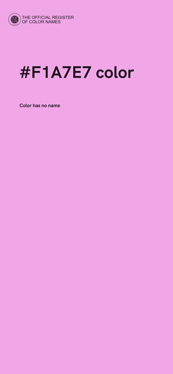 #F1A7E7 color image