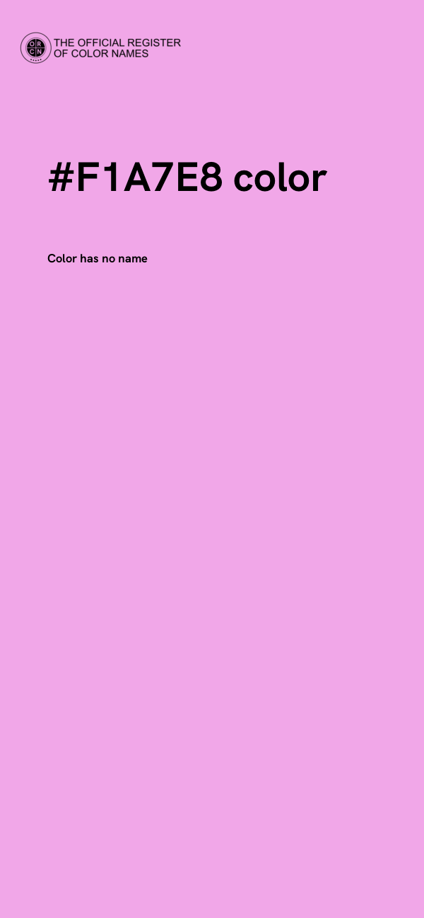 #F1A7E8 color image