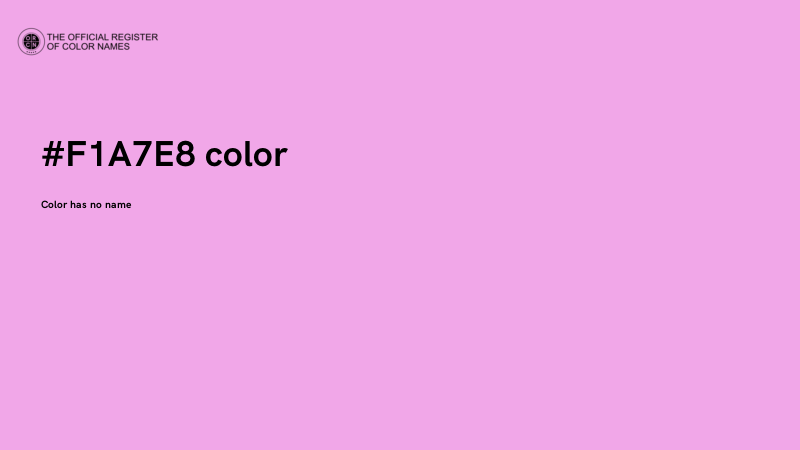 #F1A7E8 color image