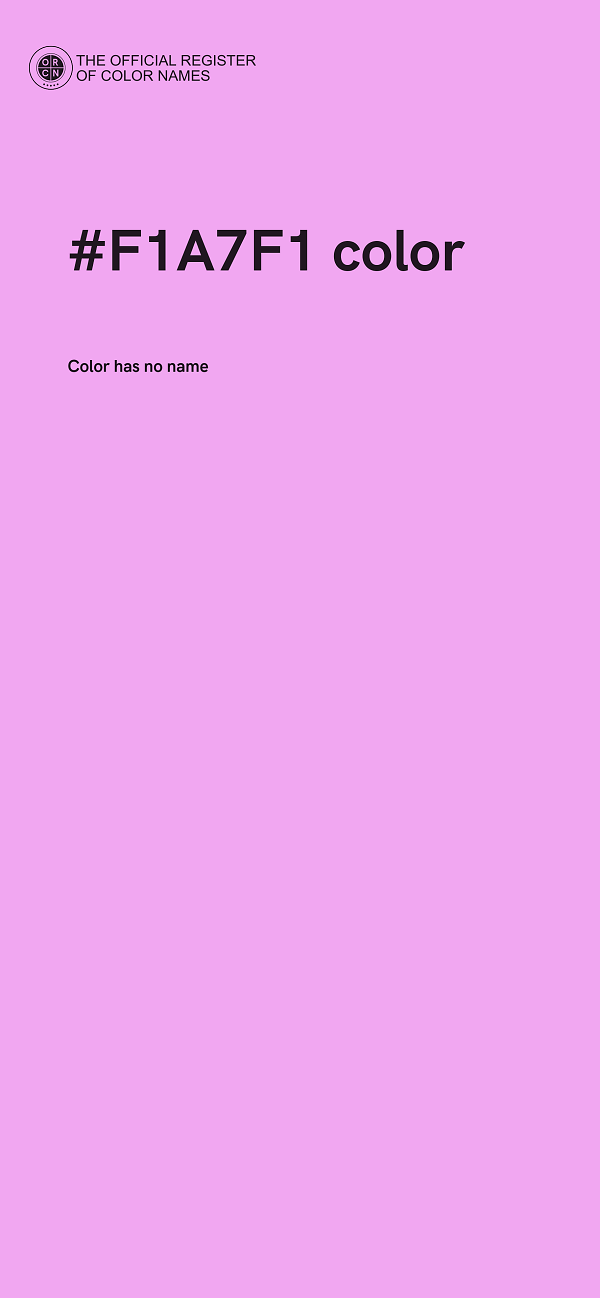 #F1A7F1 color image