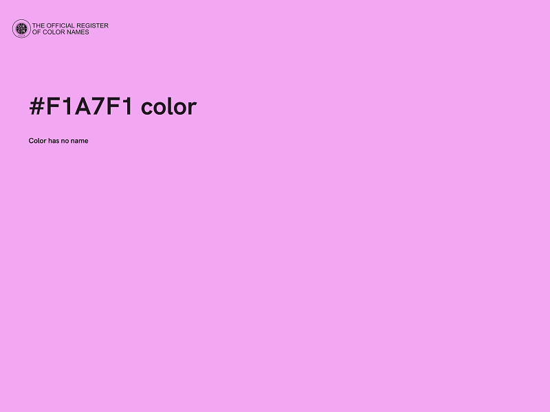 #F1A7F1 color image