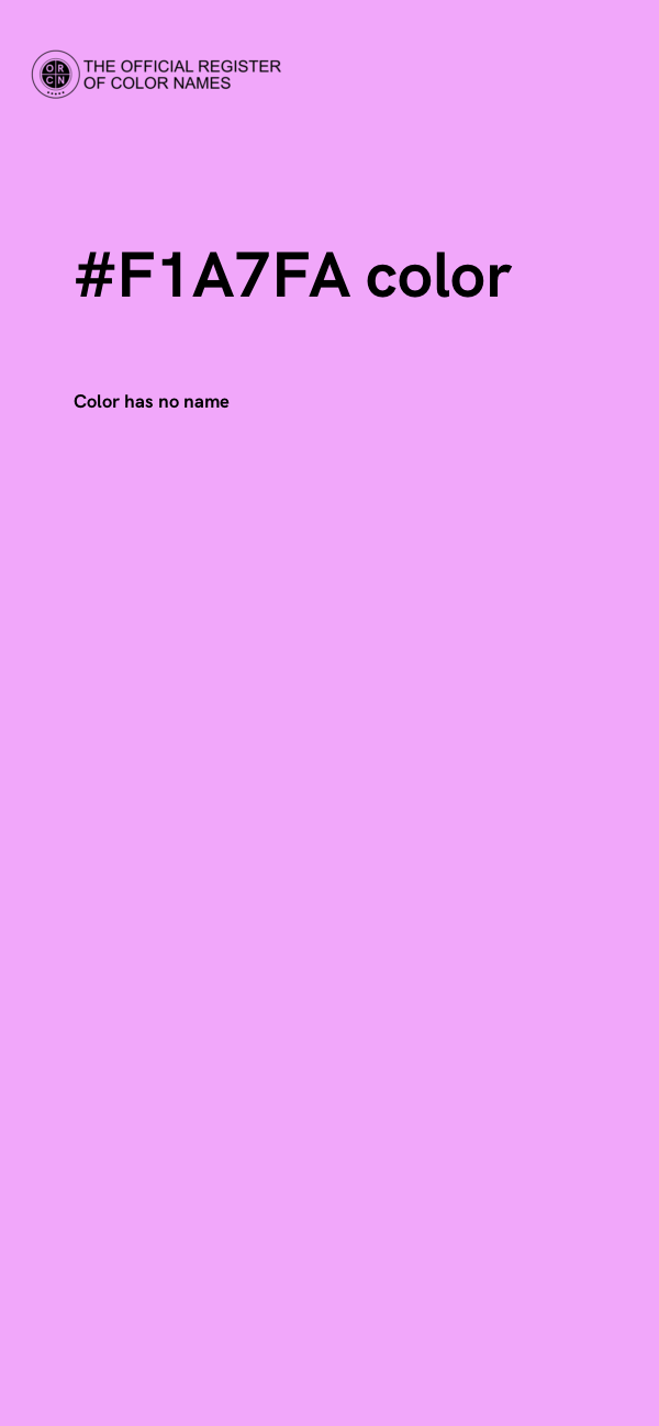 #F1A7FA color image