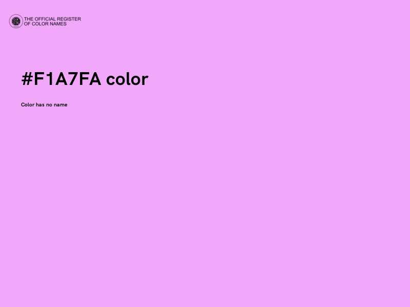 #F1A7FA color image