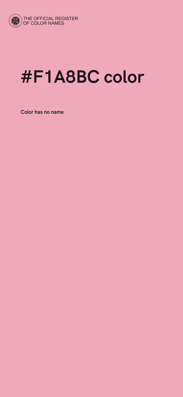 #F1A8BC color image