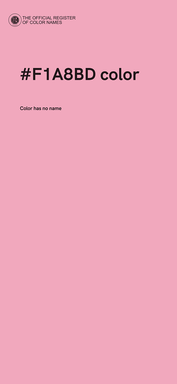 #F1A8BD color image