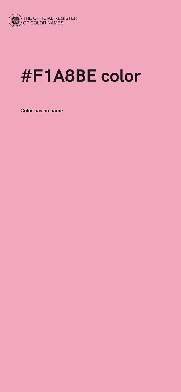 #F1A8BE color image