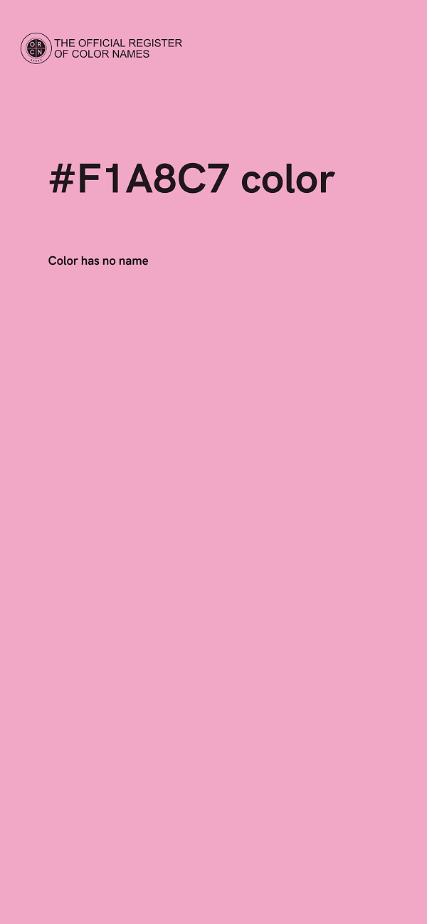 #F1A8C7 color image