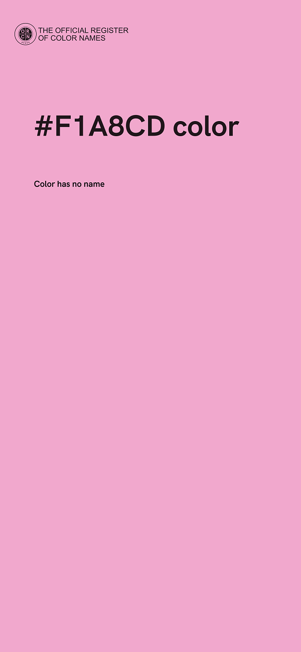 #F1A8CD color image