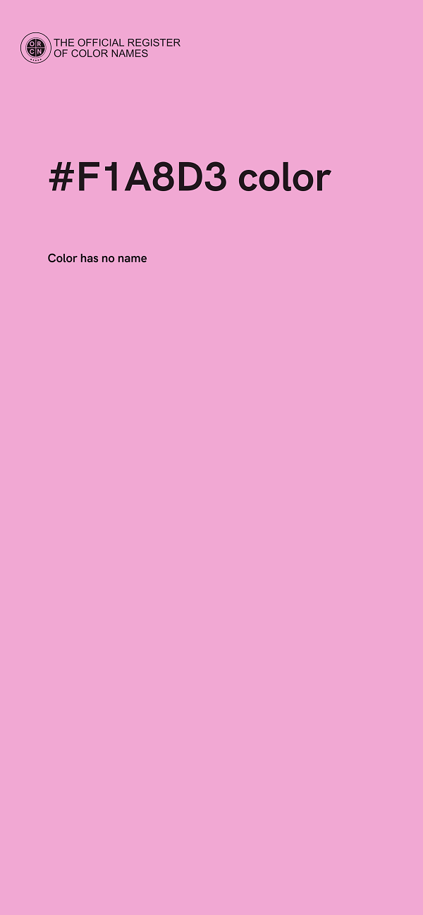 #F1A8D3 color image