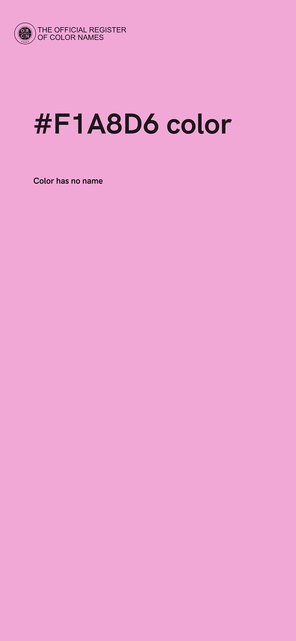 #F1A8D6 color image