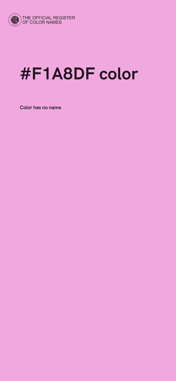 #F1A8DF color image