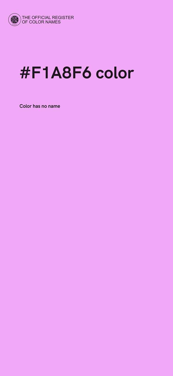 #F1A8F6 color image