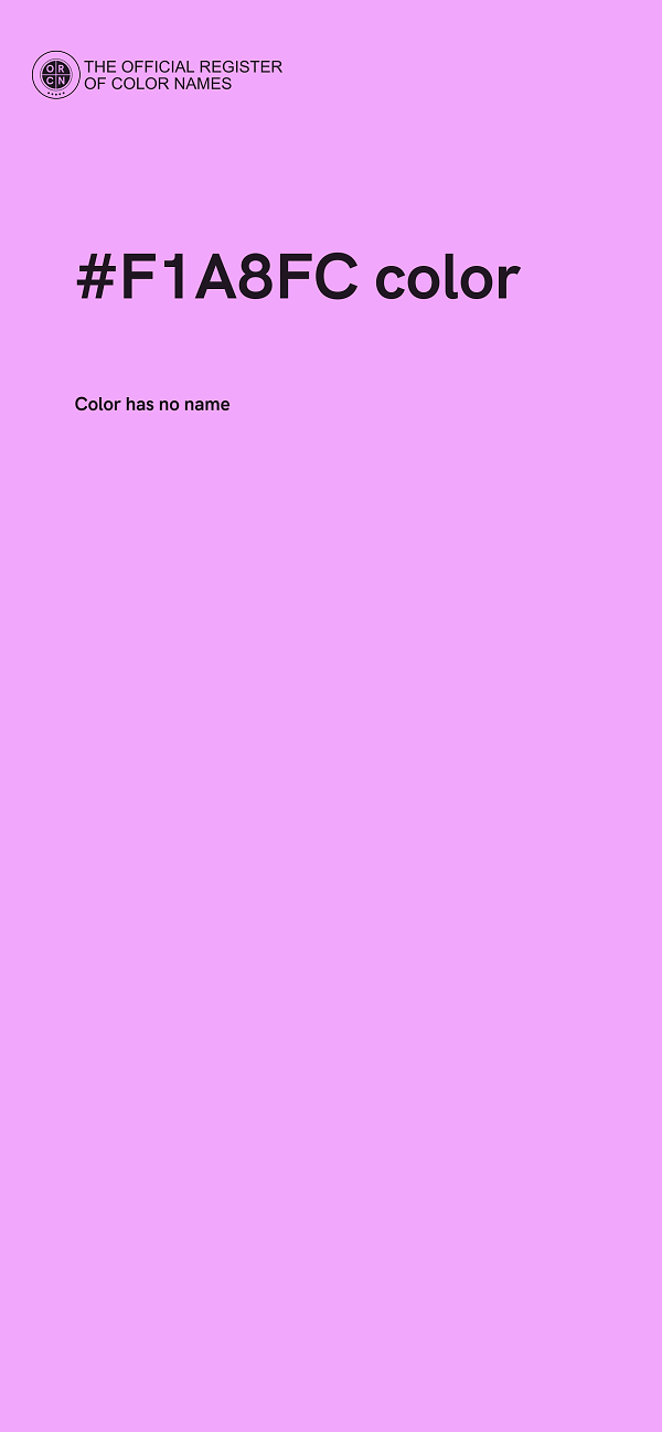 #F1A8FC color image
