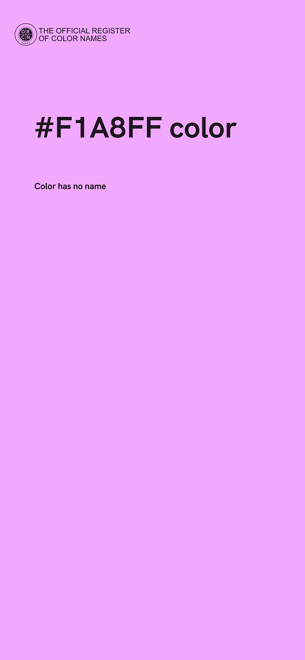 #F1A8FF color image