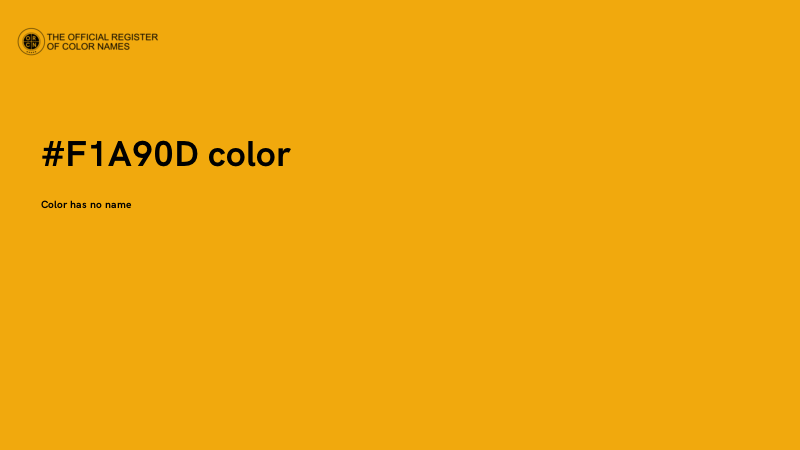 #F1A90D color image
