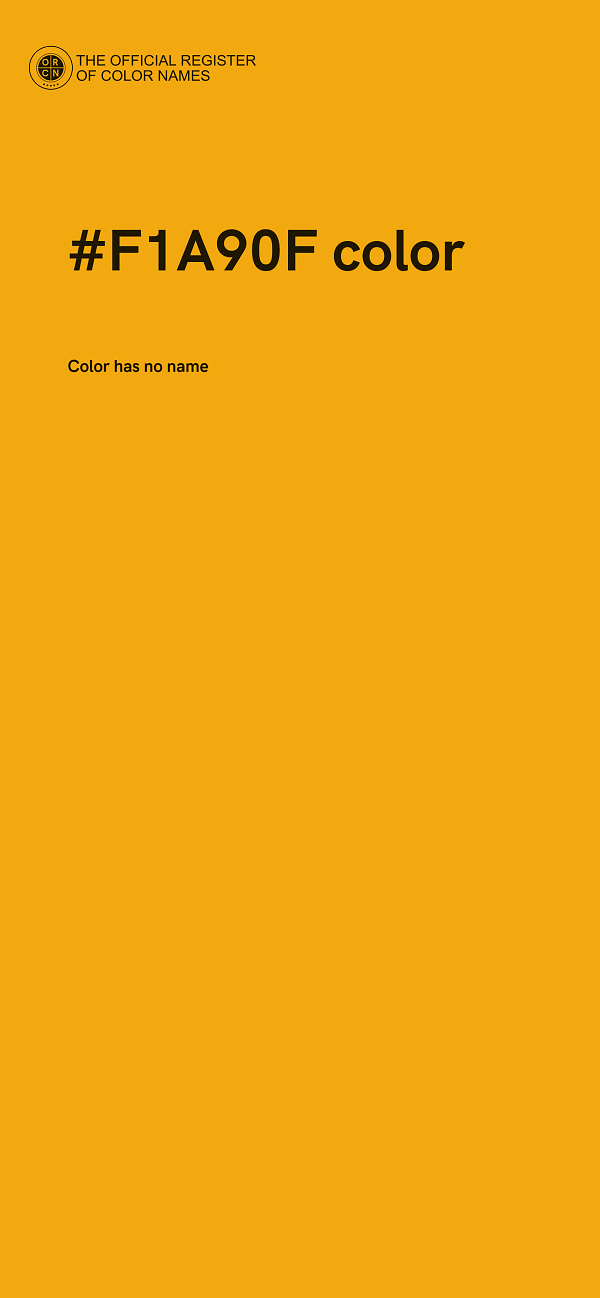 #F1A90F color image