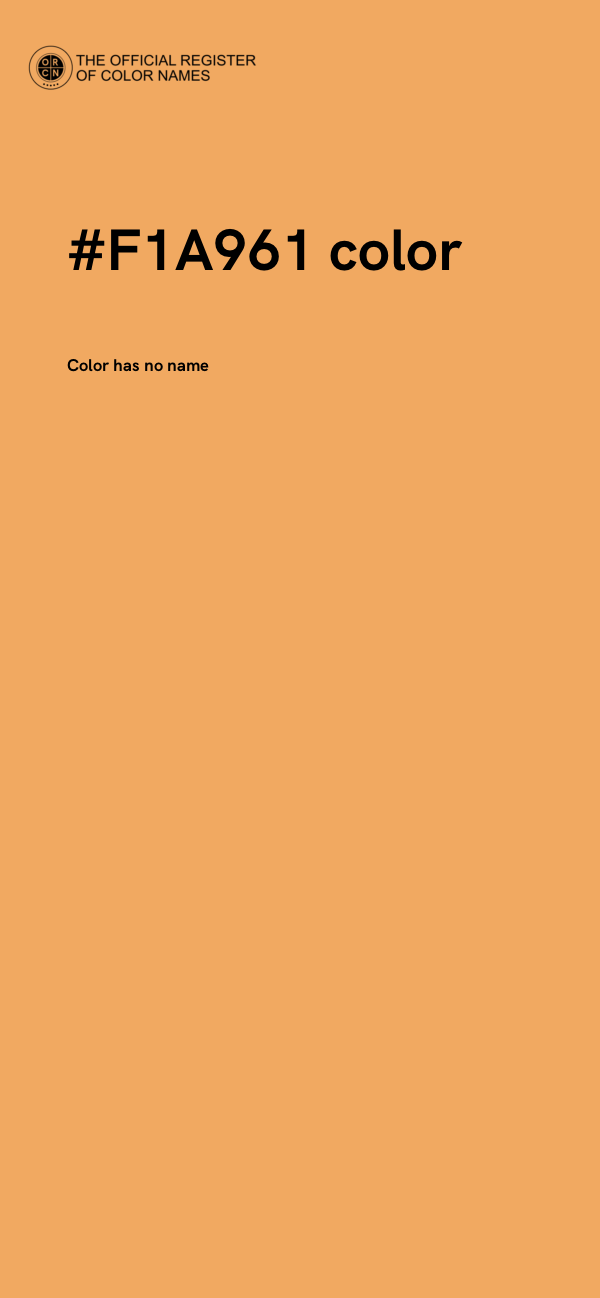 #F1A961 color image