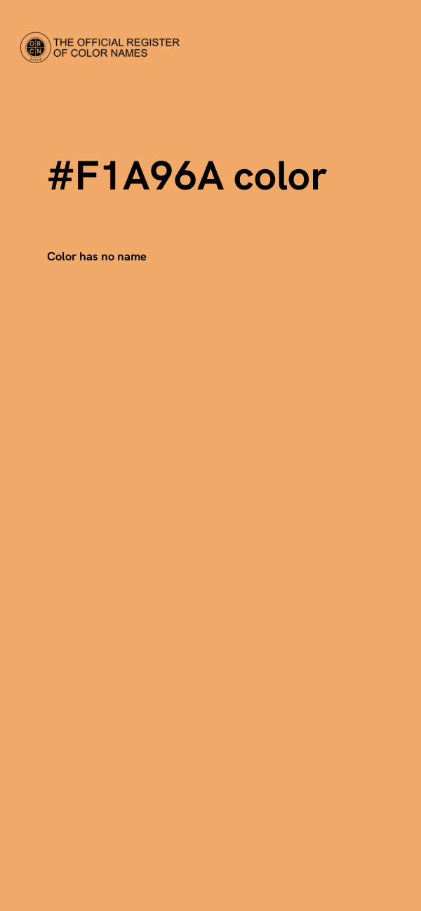 #F1A96A color image