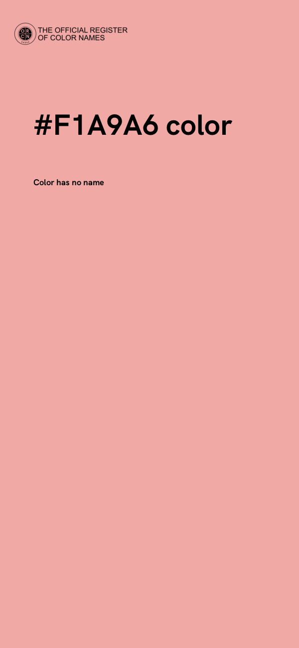 #F1A9A6 color image