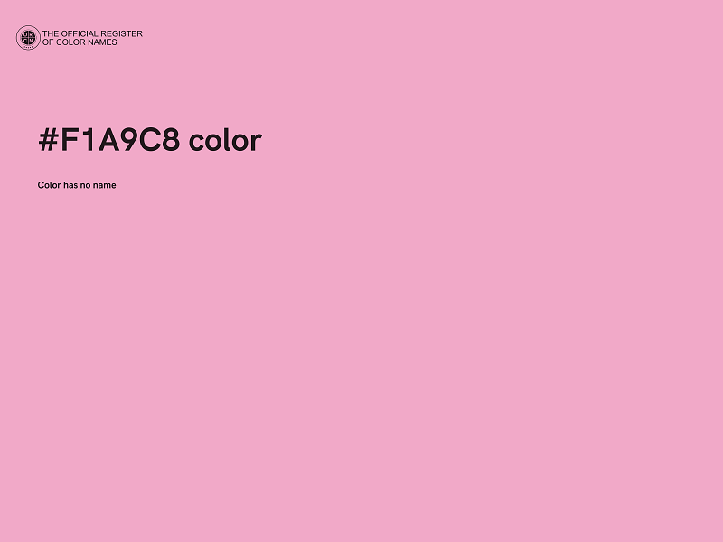 #F1A9C8 color image