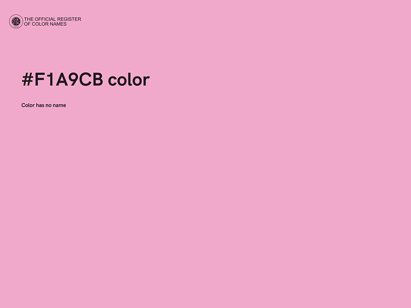 #F1A9CB color image