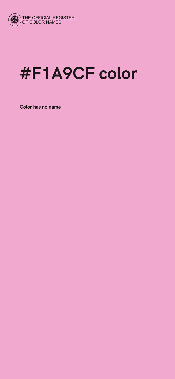 #F1A9CF color image