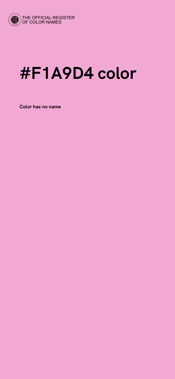 #F1A9D4 color image