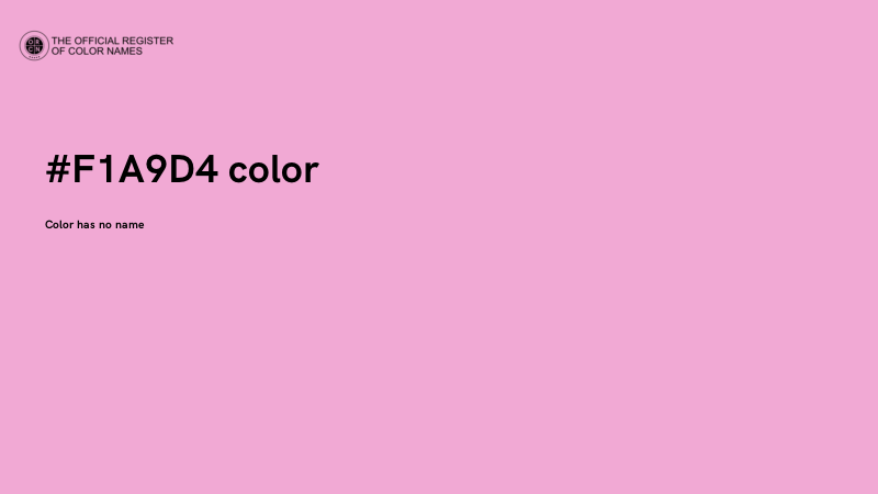 #F1A9D4 color image