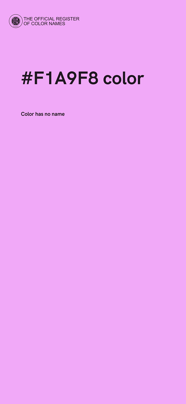 #F1A9F8 color image