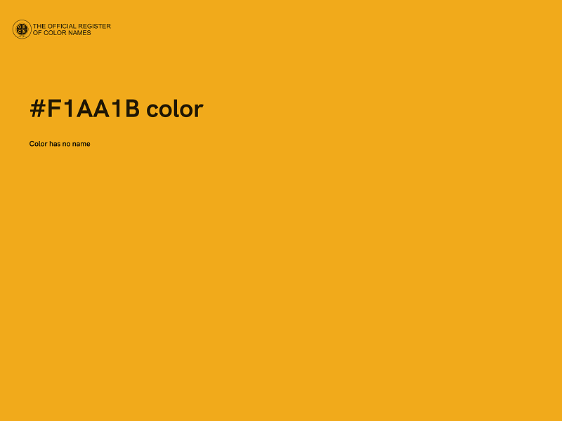 #F1AA1B color image